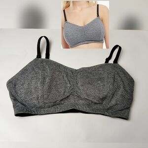 Motherhood Nursing Charcoal Women's Bra L/G/G From Clasps To Straps